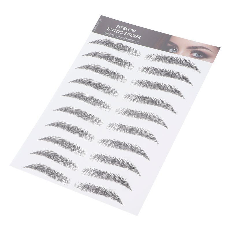 Long Lasting Eyebrow Transfers Sticker Household Portable Women Eyebrow Tattoo StickerBLACK-02 - Image 5
