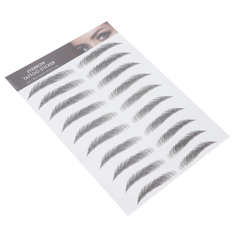 Long Lasting Eyebrow Transfers Sticker Household Portable Women Eyebrow Tattoo StickerBLACK-02 - Image 4