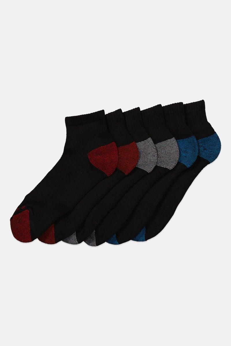 U.S. Polo Assn. Men 10 Pairs Quarter Crew Socks, Black Combo  - Image 2