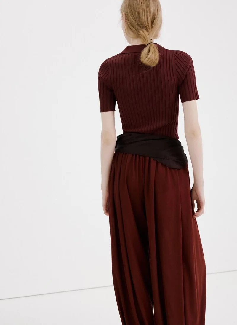 مانجو V-neck knit sweater