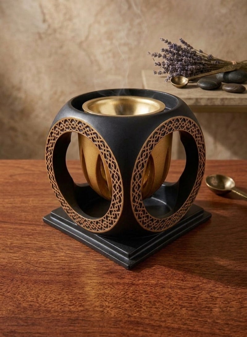 Unique Arabian Resin Incense Burner Bakhoor Oud Burner for Home, Office Decor and Gifting - Image 1