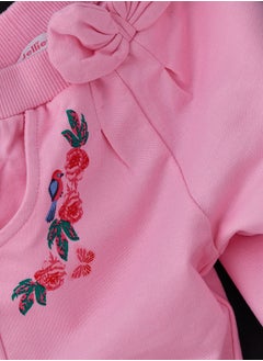 Jelliene Playful Comfort: Girls' Cotton Knitted Joggers  - Image 4