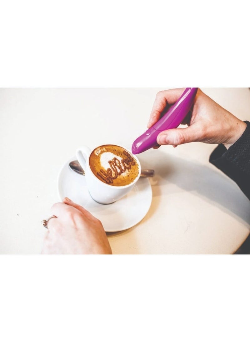 Unyks UNYK Electric Spice Pen for Latte Art & Food Decorating – Creative Coffee Pen for Cakes, Desserts & Lattes, Assorted Colors - Image 3