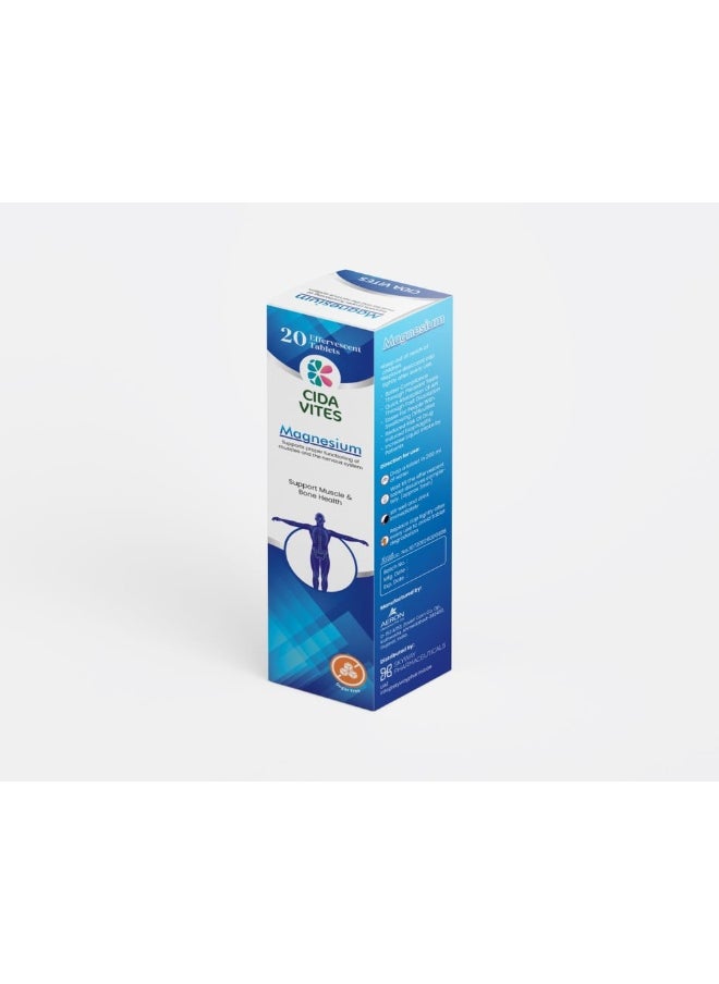 CIDA VITES - Magnesium Effervescent Tab 20 - Image 1