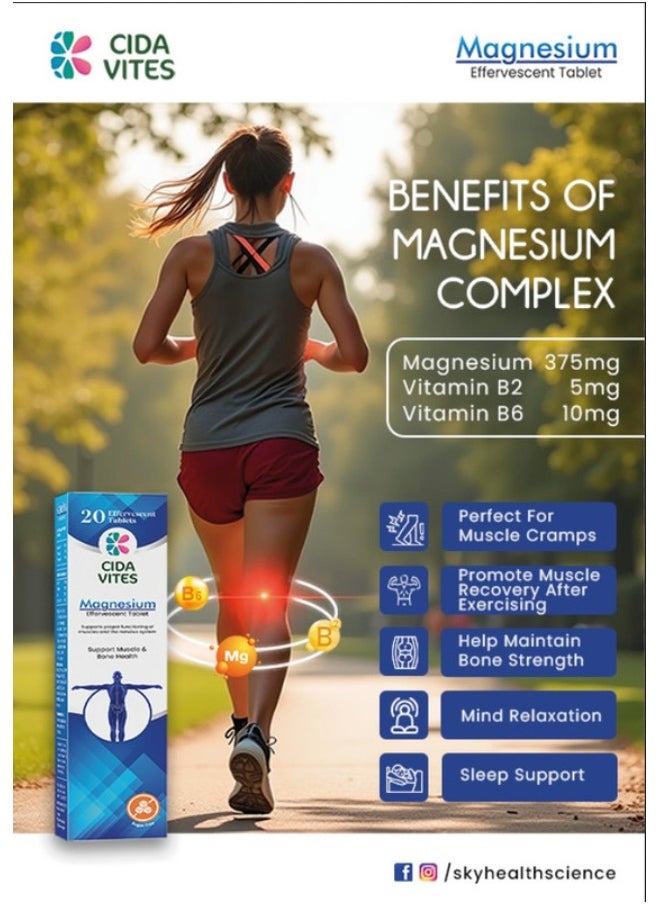 CIDA VITES - Magnesium Effervescent Tab 20 - Image 1