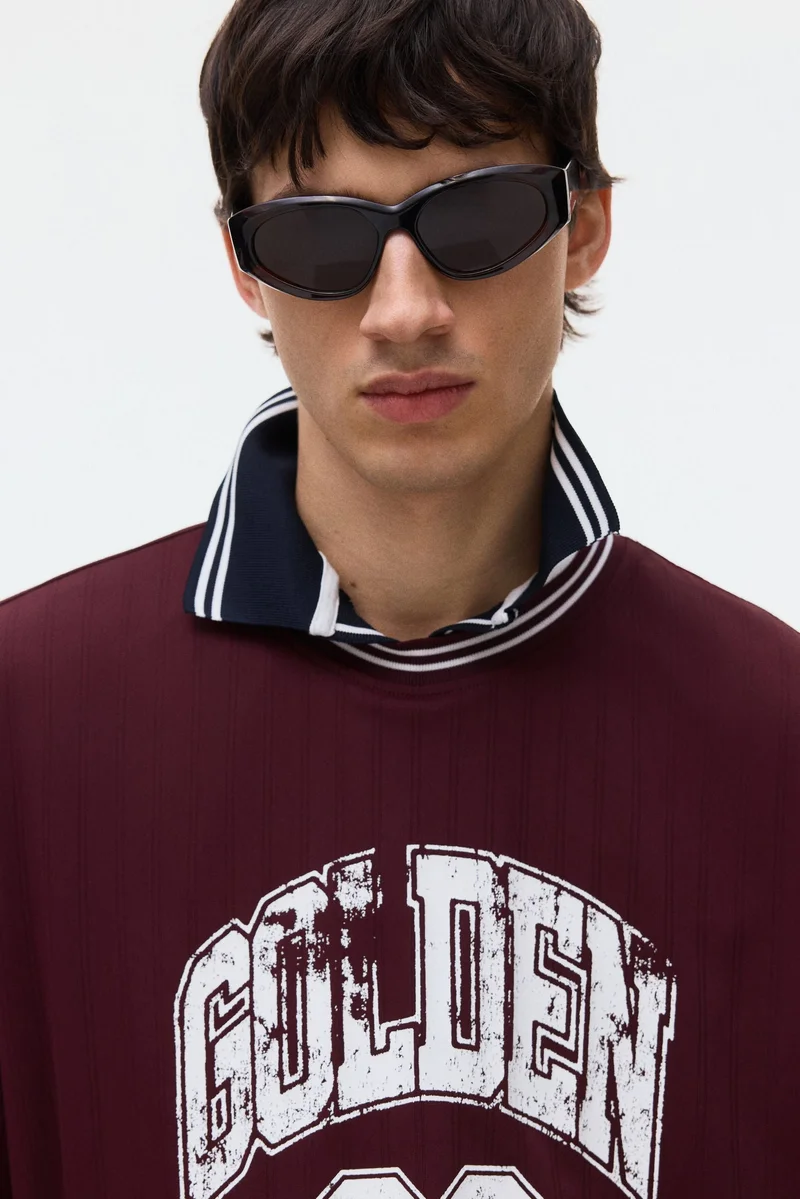 H&M  Loose Fit Printed T-shirt for Men | Best Price UAE