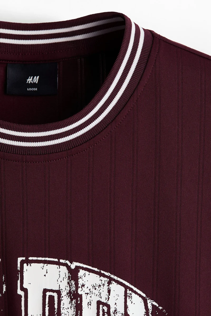 H&M  Loose Fit Printed T-shirt for Men | Best Price UAE