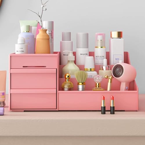 Shuttle Art Makeup Desk Cosmetic Storage Box Organizer with Drawers for Dressing Table,Bathroom Counter,Elegant Vanity Holder for Brushes,Eyeshadow,lotions, Lipstick and Nailpolish( - Image 5