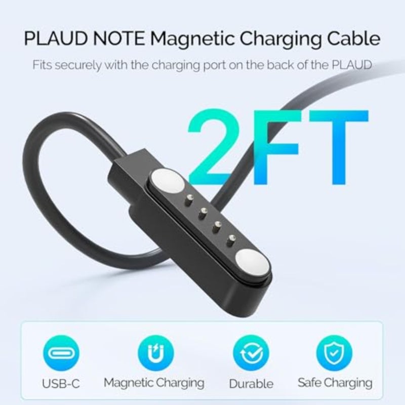 2-Pack Charger for Sootingot P70 Smart Watch, Magnetic Replacement Charging Cable Cord - Image 2