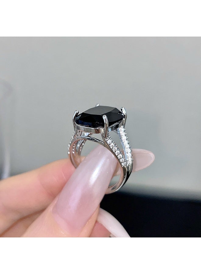 KUYING Fashion Niche High-End Personalized Adjustable Ring 