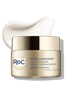 Retinol Correxion Max Daily Hydration Anti-Aging Face Moisturizer with Hyaluronic Acid, Oil Free Skin Care Cream for Fine Lines, Dark Spots, Post-Acne Scars, 1.7 Ounces (Packaging May Vary)