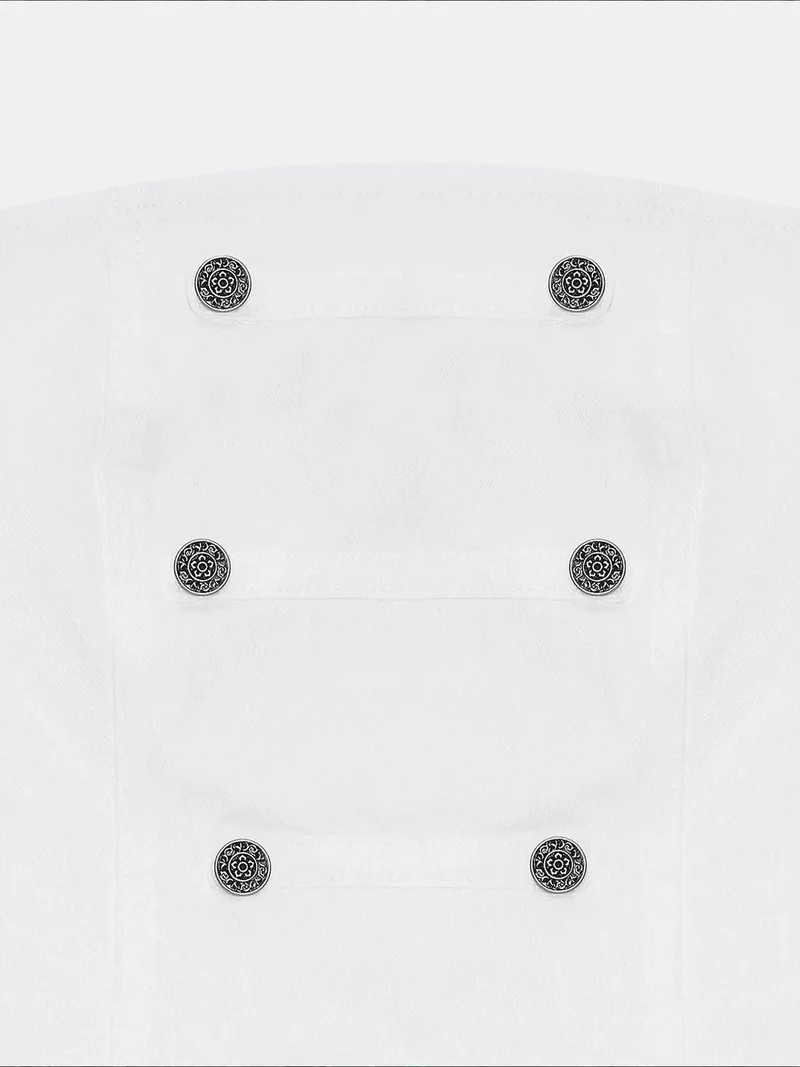 Dilvin White DILVIN Strapless Mini Dress With Button Detail for Women | Best Price UAE