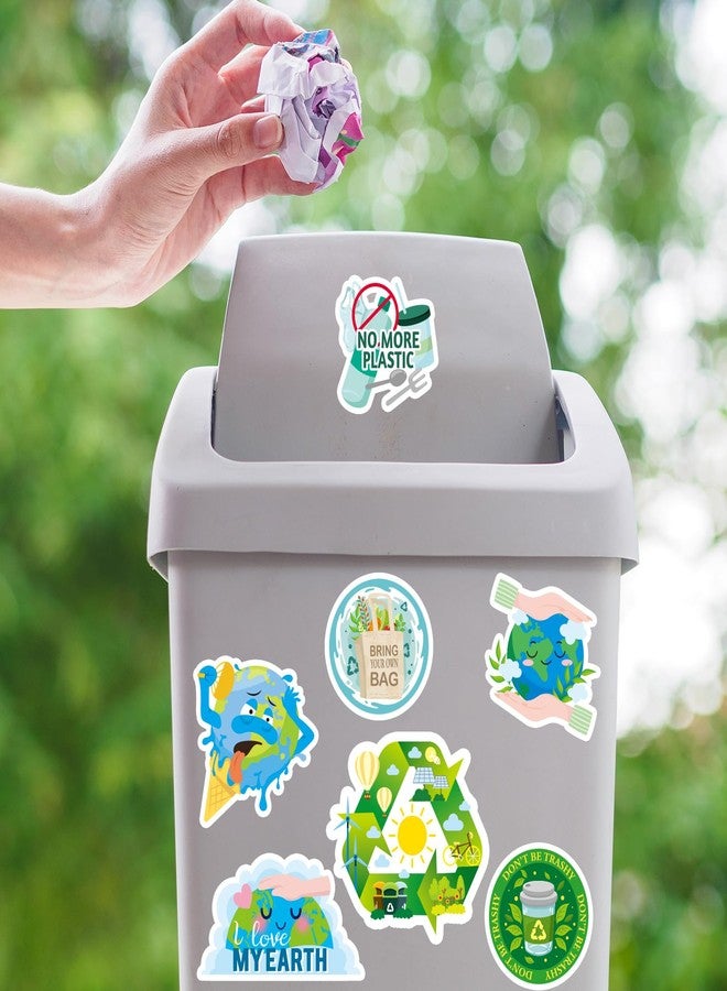 HOWAF 300+ Earth Day Stickers, Environmental Protection Vinyl Stickers Earth Day Label Stickers, Reuse Reduce Recycle Ideals Water Bottle Stickers, Earth Day Favors Decals, Earth Stickers Bulk - Image 4
