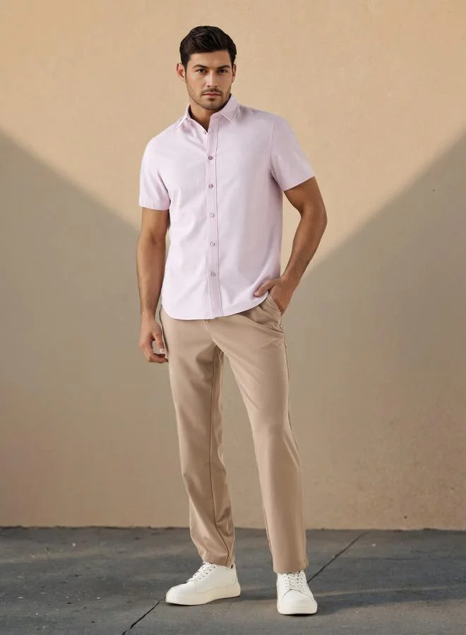 Splash FAV Regular Fit Collared Oxford Shirt