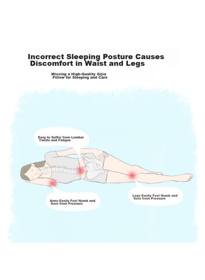 Checa Goods Sleeping Hug Pillow, Bed Sofa Cushion, Long Adult Pregnant Doll Hug Pillow, Side Sleeping Leg Pillow, Sleeping Aid - Image 2