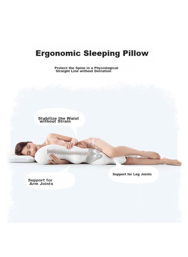 Checa Goods Sleeping Hug Pillow, Bed Sofa Cushion, Long Adult Pregnant Doll Hug Pillow, Side Sleeping Leg Pillow, Sleeping Aid - Image 5