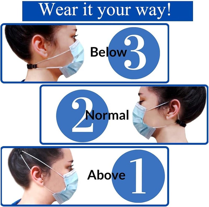 ZBRO 4 Pcs Face Mask Extender Strap Hook, Anti-Slip Mask Clips to Protect Ears - Image 3