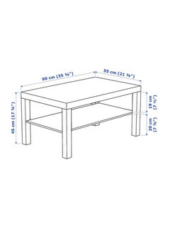WK Coffee table black-brown 90x55 cm  - Image 4