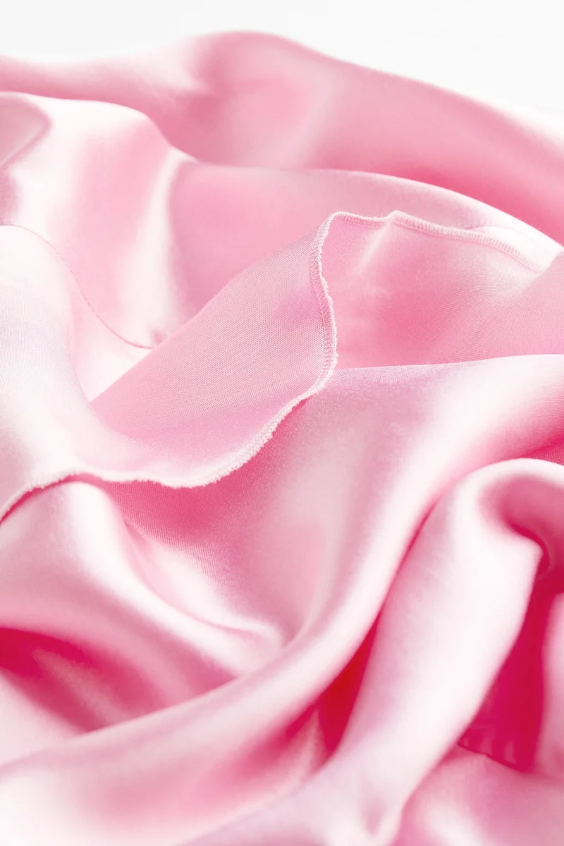 H&M Flounced satin slip dress