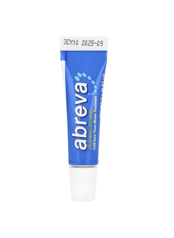 abreva Abreva, Cold Sore/Fever Blister Treatment, 0.07 oz (2 g) - Image 1