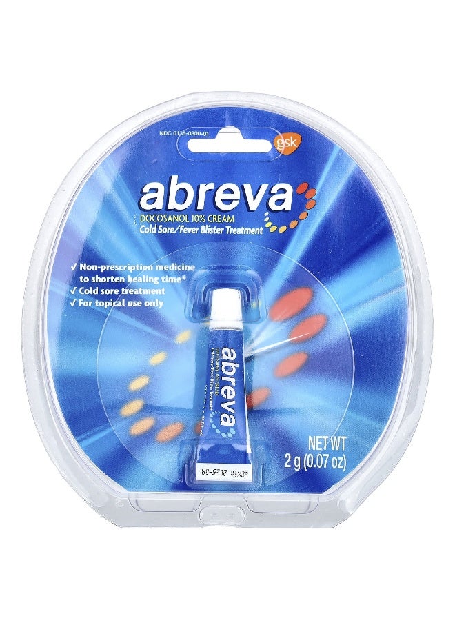 abreva Abreva, Cold Sore/Fever Blister Treatment, 0.07 oz (2 g) - Image 2