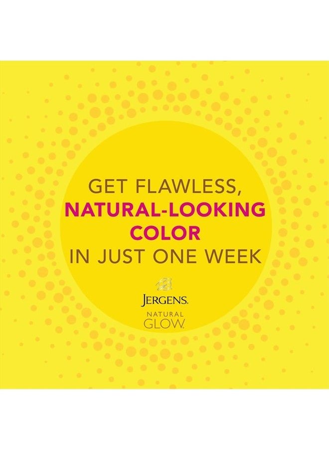 Jergens - Natural Glow 3-Day Self Tanner for Medium to Deep Skin Tone, Sunless Tanning Daily Moisturizer, for Streak-free and Natural-Looking Color, 10 oz - Image 1