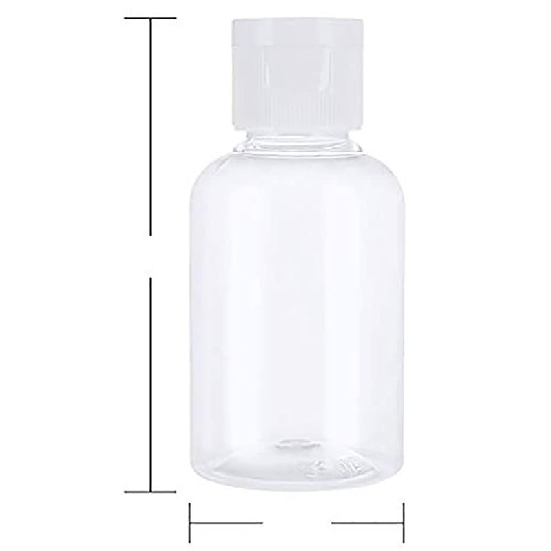 DIY Crafts 2x6 Transparent As Choice Travel Bottles Set Clear Plastic Travel Bottles Toiletries Liquid Containers Refillable Travel Containers Air Flight Travel Bottles p 2x6 Transparent - Image 5