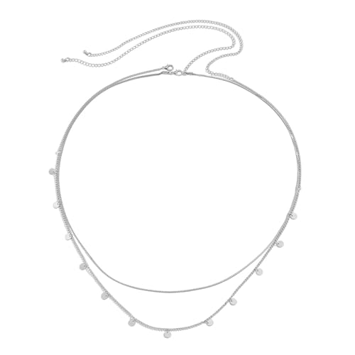 Peora Silver Plated 2 Layer Fancy Waist Chain Belly Chain Kamarbandh Jewellery for Women - Image 1