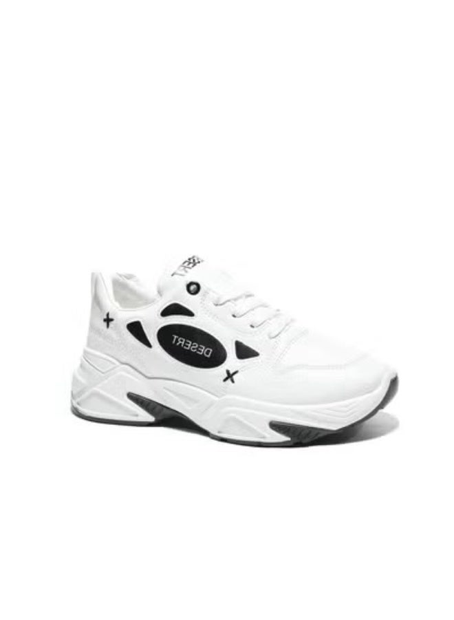 Desert Fashion Sneakers From Leather For Women - Image 2