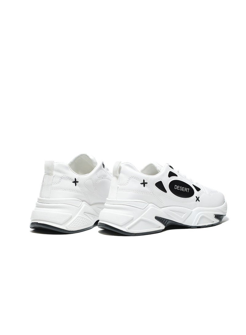 Desert Fashion Sneakers From Leather For Women - Image 4