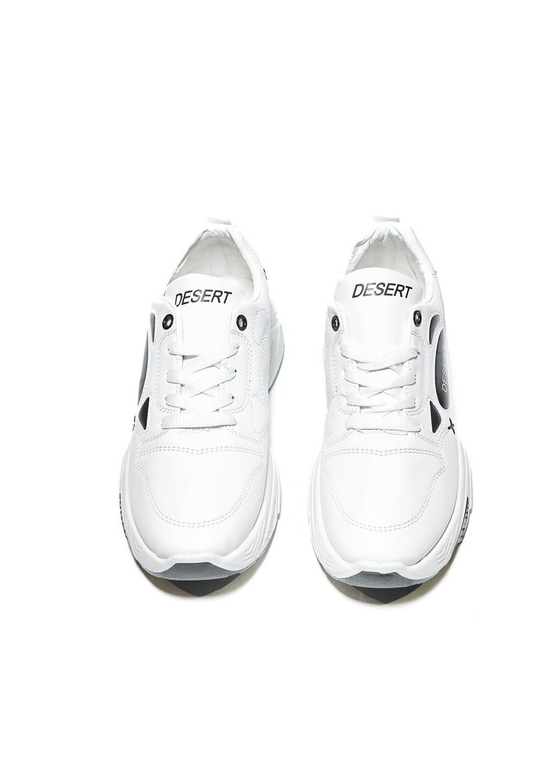 Desert Fashion Sneakers From Leather For Women - Image 3