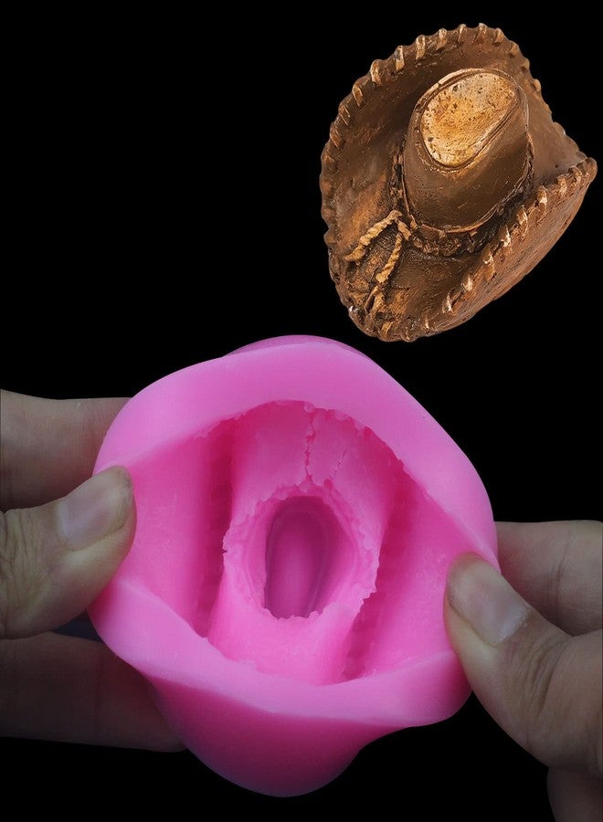 Yedadone 2 Pieces Cowboy Hat Silicone Mold Cowboy Theme Silicone Fondant Mold Kitchen Baking Mold Cowboy Hat Chocolate Candy Mold for Sugarcraft Chocolate Candy Cake Decoration - Image 4