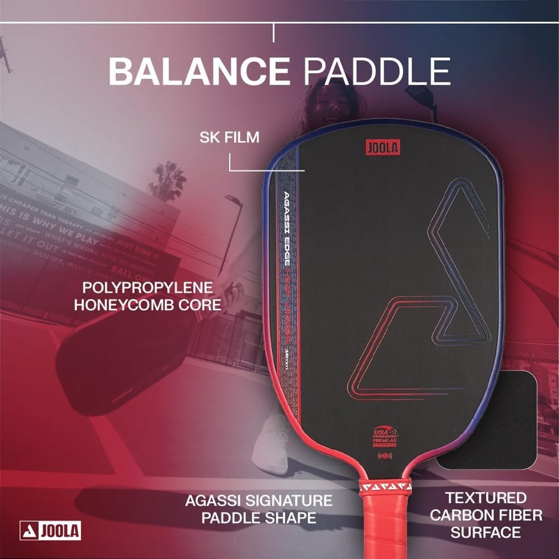 JOOLA Double Vision 16mm Pickleball Paddle - Aramid Surface for Enhanced Control - USAP Approved - Image 3