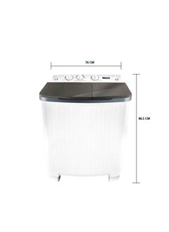 Fresh Twin Tub Washing Machine - Top Load - 5 kg - White - FRW-700  - Image 2