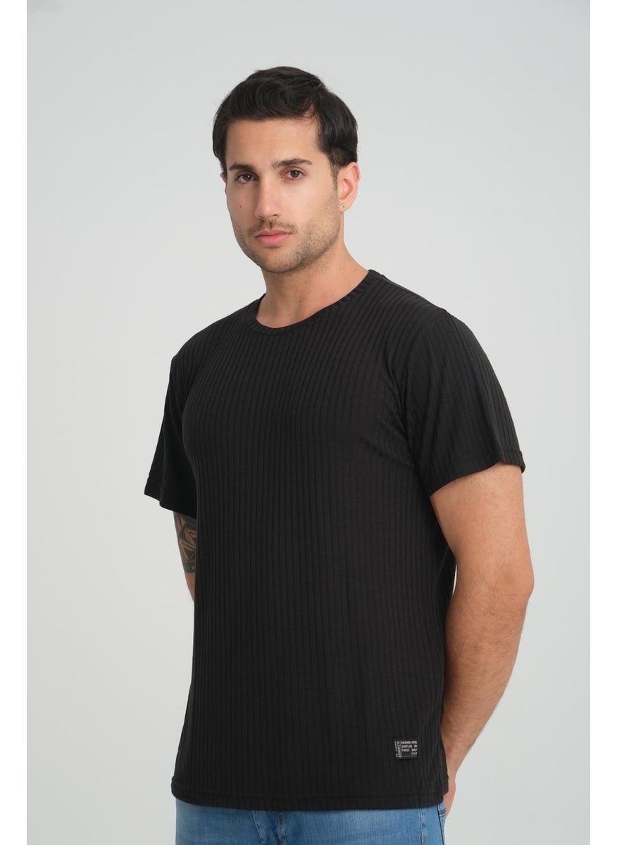 Alexander Gardi Crew Neck Ribbed Regular Fit T-Shirt (E24-083 00)  - Image 3