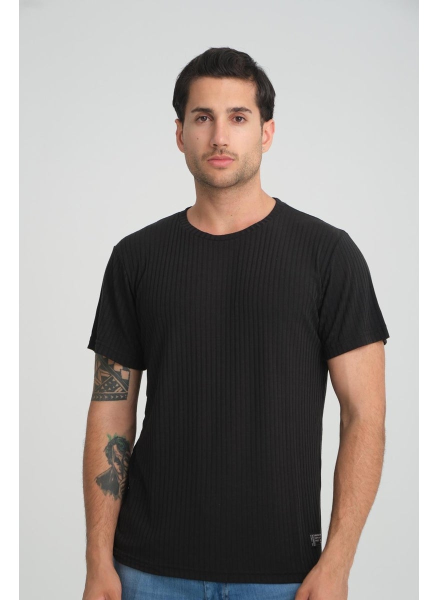 Alexander Gardi Crew Neck Ribbed Regular Fit T-Shirt (E24-083 00)  - Image 5