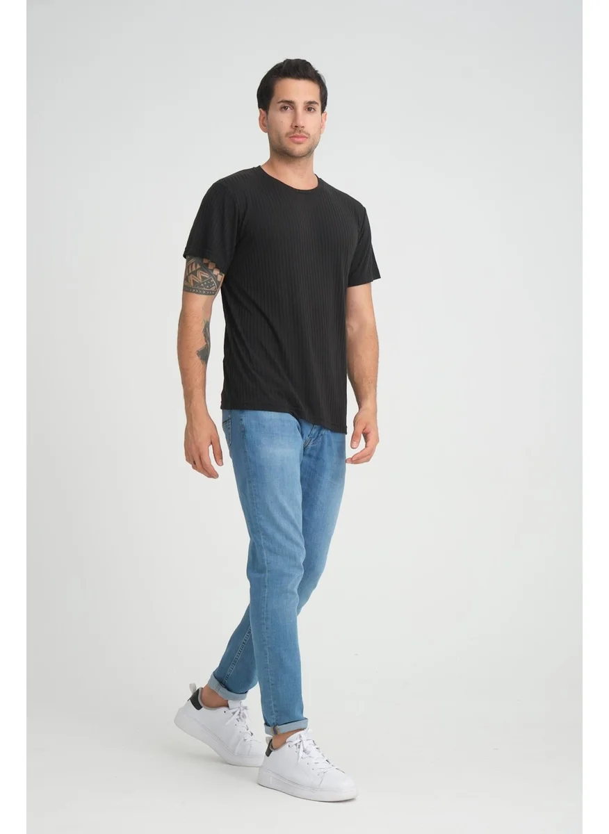 Alexander Gardi Crew Neck Ribbed Regular Fit T-Shirt (E24-083 00)