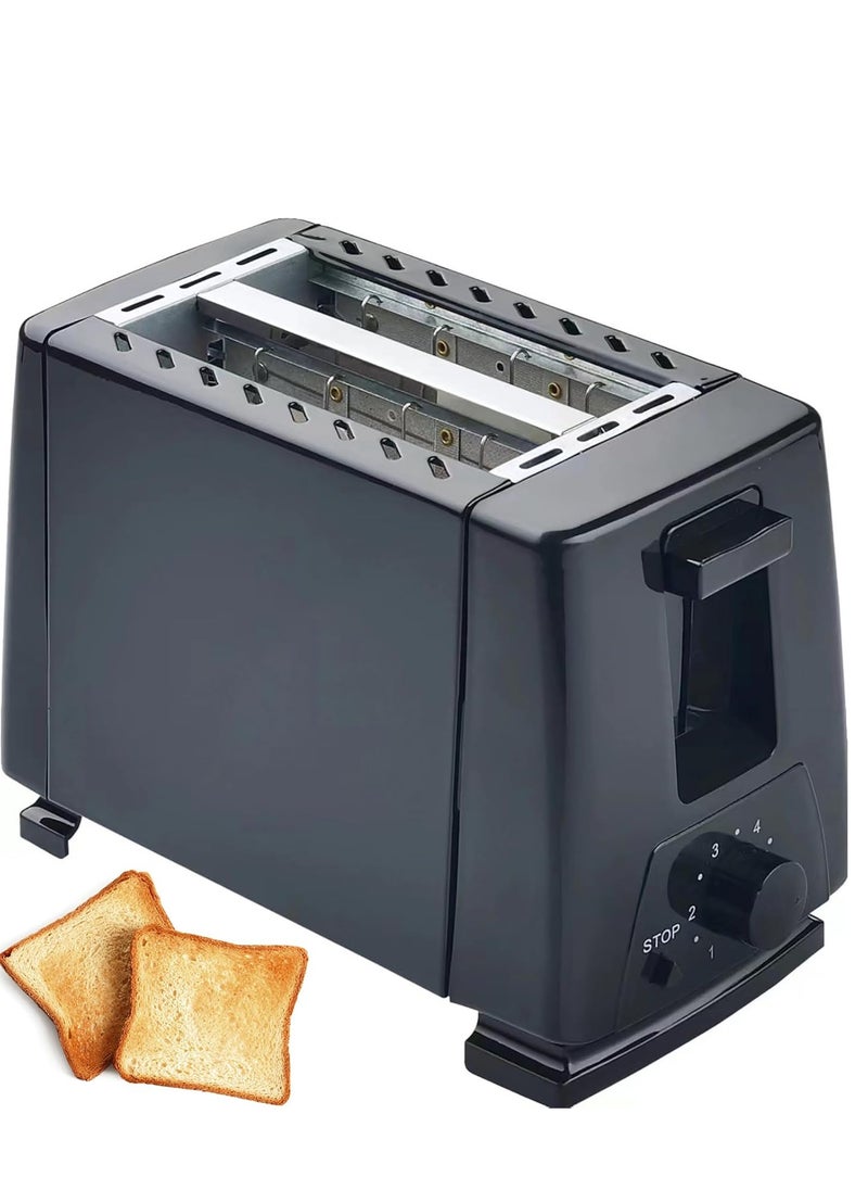 Generic Breakfast Machine 650W, Household Breakfast Toaster, 6-Speed Adjustment, Removable Tray, Double-sided Heating, Defrost, Cancel and Reheat Functions, Automatic Pop-up, for Making Various Breakfast  - Image 1