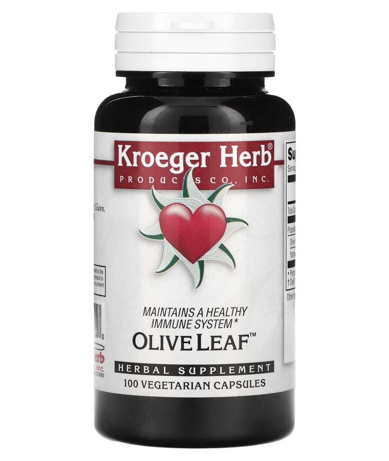 Kroeger Herb Co Olive Leaf 100 Vegetarian Capsules