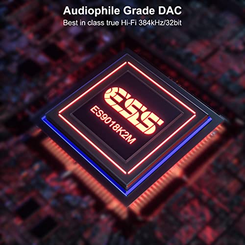 1mii مستقبل بلوتوث 1Mii DS220 HiFi – محول صوتي لاسلكي بعيد المدى مع DAC لعشاق الصوت، LDAC و aptX HD، شاشة OLED، مخرجات بصرية/محورية/RCA لنظام الصوت المنزلي ومكبر الصوت - Image 4