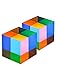 ECBANLI CMY Color Cube 40mm 16 inch MultiColor Acrylic Prism Physics Toy and Desktop Decor 2 Pack - Image 3