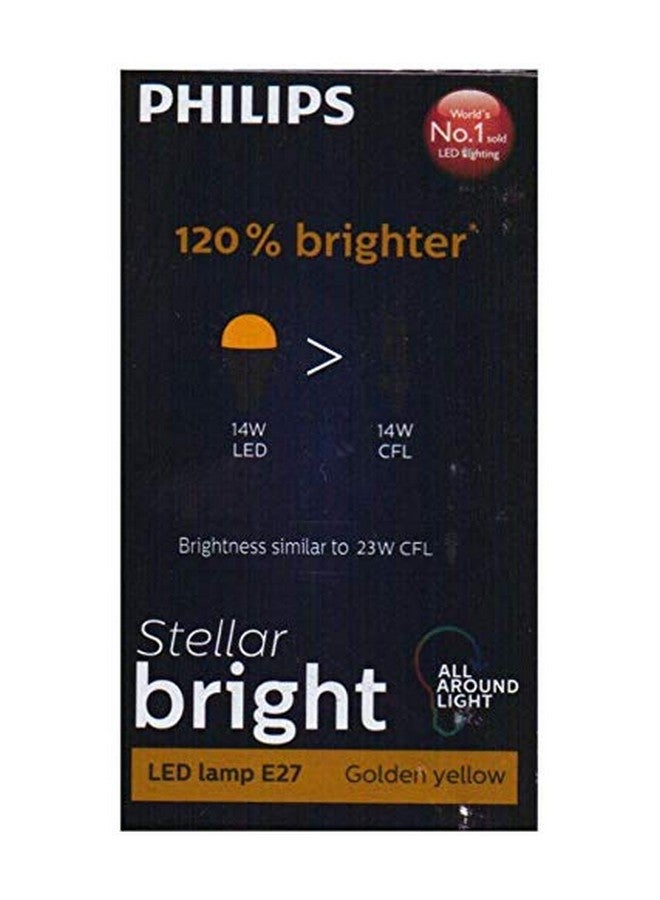 PHILIPS 14W Base E27 LED Bulb (Golden Yellow) - Pack of 2 - Image 3