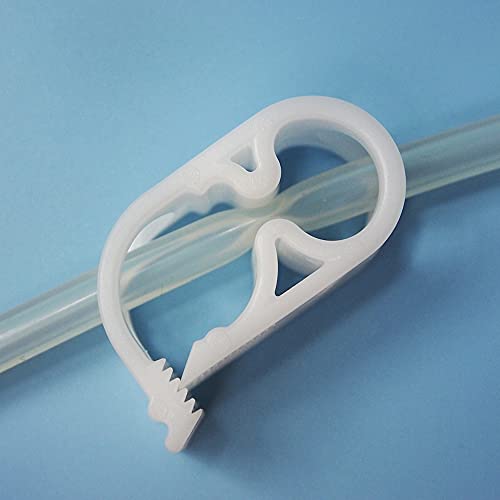 DOPHO Adjustable Tube Clamps 0.236-0.472 Inch Tube Laboratory Pinch Valve Flow Control Hose Clamp 5pc Pack White - Image 4