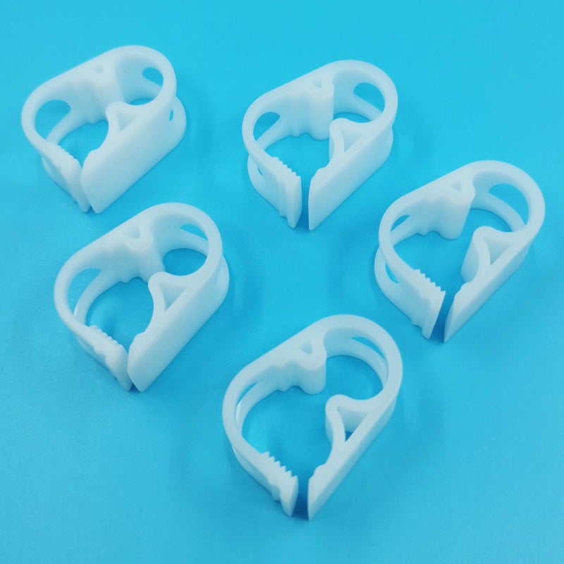 DOPHO Adjustable Tube Clamps 0.236-0.472 Inch Tube Laboratory Pinch Valve Flow Control Hose Clamp 5pc Pack White - Image 5
