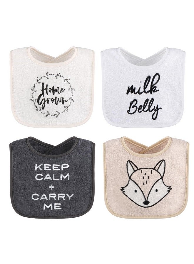 The Peanut Shell The Peanutshell Baby Boy or Girl Terry Bibs Set of 8-100% Cotton, Soft, Absorbent Baby Bibs for Boys and Girls, Unisex Toddler Set, Newborn & Infant - Black, White, Grey - Image 5