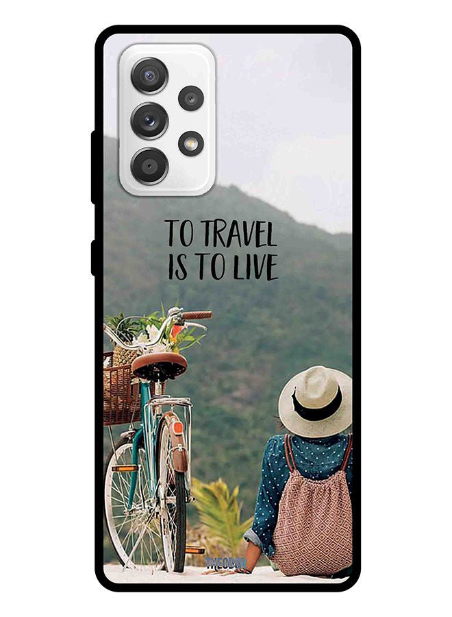 Theodor Protective Case Cover For Samsung Galaxy A52 To Travel is to Live - Image 1