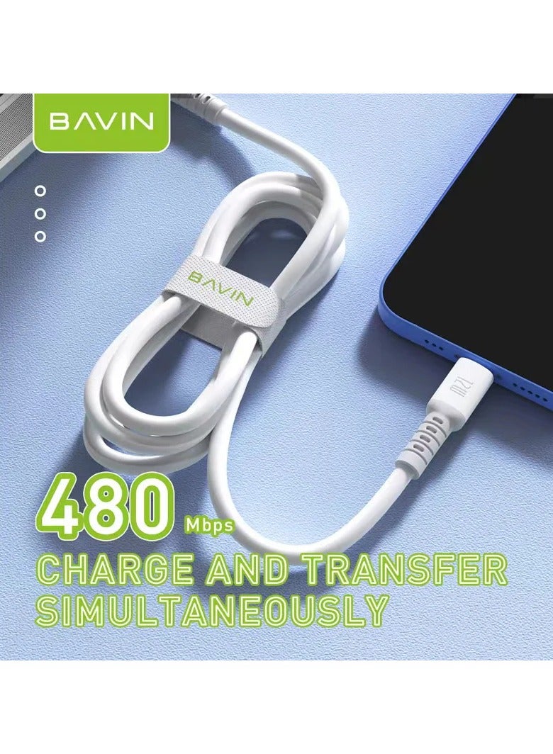 Bavin CB259 18W Strong Silicone power Fast Charging Cable 1200mm USB to Micro - Image 2