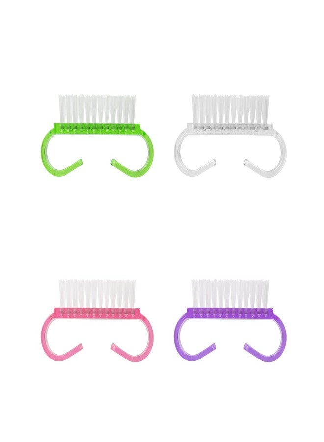 YEEPSYS Handle Grip Nail Brush, Hand Fingernail Brush Cleaner Scrubbing Kit Pedicure for Toes and Nails Men Women (Muticolored C，Small Size) - Image 1