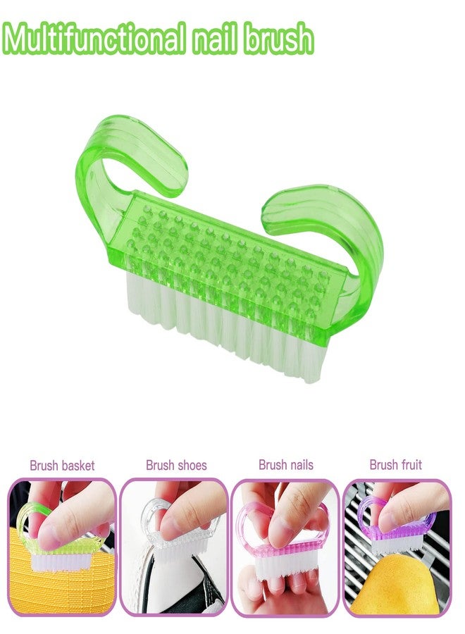 YEEPSYS Handle Grip Nail Brush, Hand Fingernail Brush Cleaner Scrubbing Kit Pedicure for Toes and Nails Men Women (Muticolored C，Small Size) - Image 3