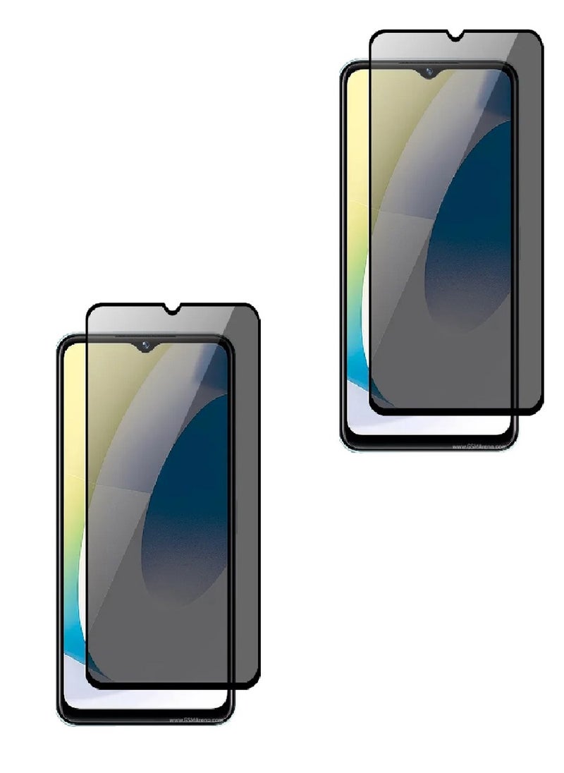 Super 2 Pieces Tempered Glass Screen Protector Anti-Spy Privacy Designed For vivo Y22s Full Screen Coverage And Bubble Free - Image 1